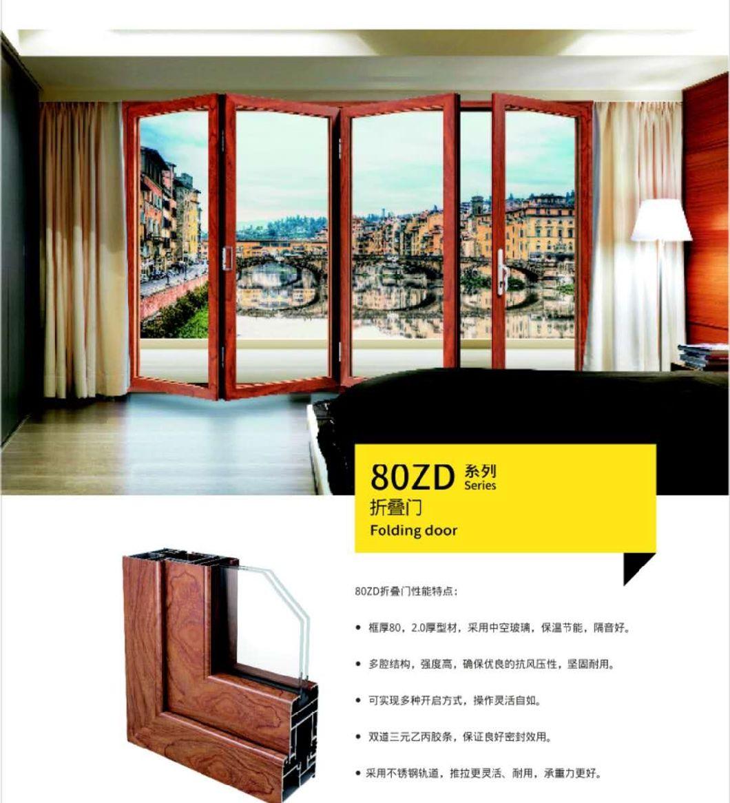 Foshan Manufacturer Sound Proof Tempered Glass Aluminum Sliding Lifting Door