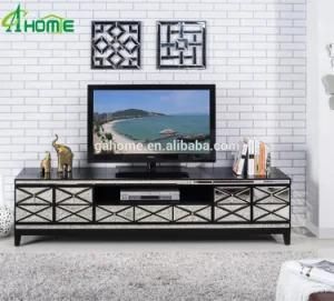 2018 Modern TV Stand Mirrored Cabinet