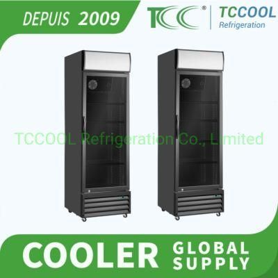 UK Italy Single Door Custom Mini Drink Cooler Beverage Display Showcase Fridge Counter Top Glass Door Bar Refrigerator