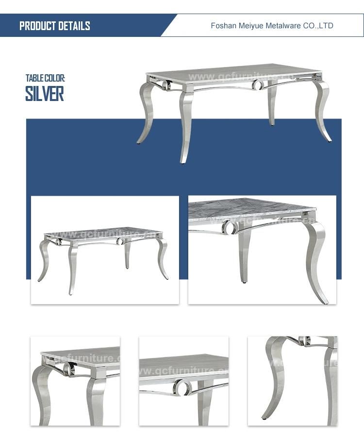 Popular Rectangle Modern Center Dining Room Tempered Glass Table