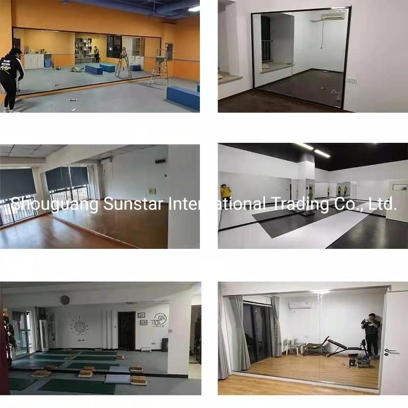 3mm 4mm Frameless Decorative Bathroom Wall Mirror Factory Price