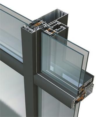 Hot Sell Aluminium Window and Curtain Wall Aluminum Alloy Profile 6063-T6