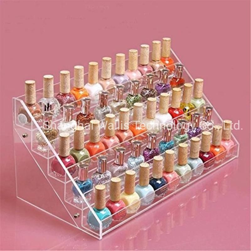 Customized Acrylic Nail Polish Rack with 6 Layers and 48 Bottles, High-End Rack with Various Specifications, Cigarette Display Rack