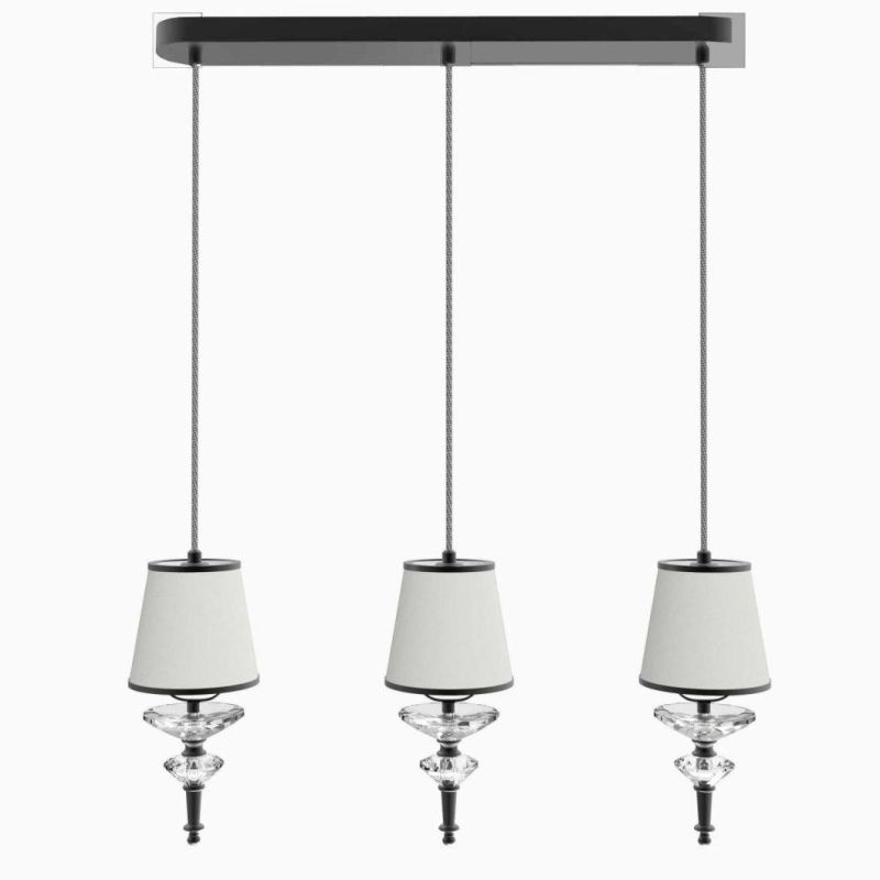 Modern Style for Home Lighting Furniture Decorate Indoor Living Room Black Custom Colour 3 Light Hanging Decoration Design Pendant Lamp Factory Supply