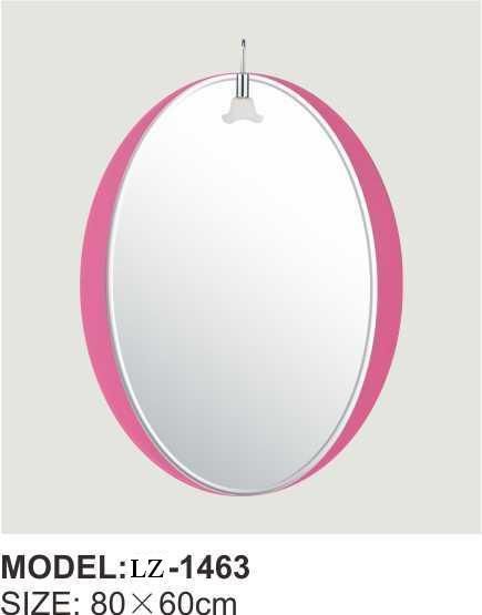 Oval Red Modern Design, Bathroom Mirror with Light