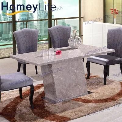 Rectangle Long Size Modern Household Apartment Solid Marble Dining Table