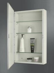 Steel Surface Mount Medicine Cabinet with Glass Shelves (F122-S)