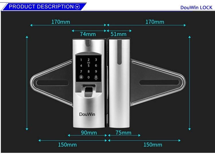 High End Showcase Commercial Glass Door Lock