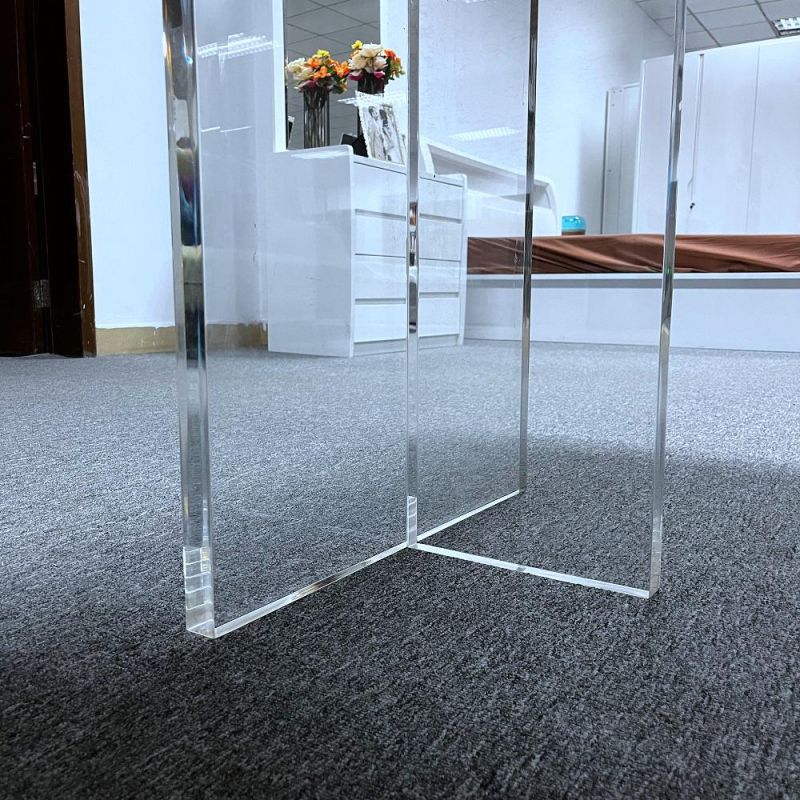 Nova New Product Modern Home Furniture Melamine Acrylic Base Dining Table