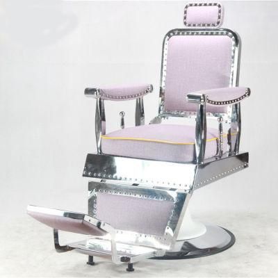 Hl-9267 Salon Barber Chair for Man or Woman with Stainless Steel Armrest and Aluminum Pedal