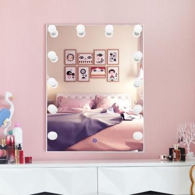 Wall Lighted Touch Sensor LED Mirror for Star Makeup