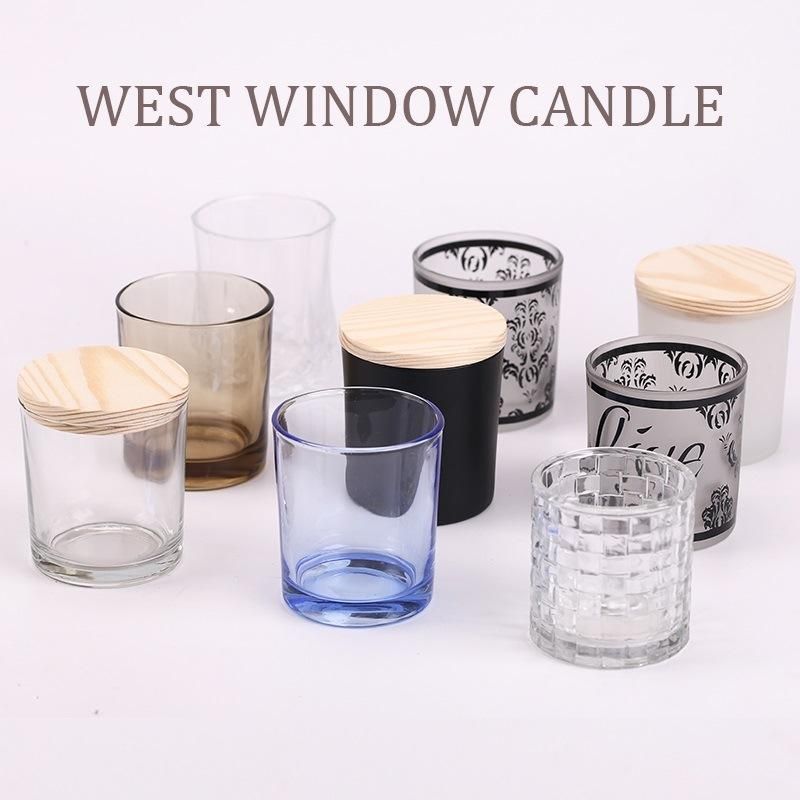 150g Empty Frost Glass Candle Holders for Scented Candle