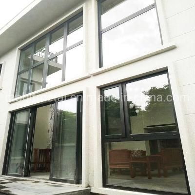 Simple Design Black Color Swing Aluminum Windows and Doors Aluminium Door for House