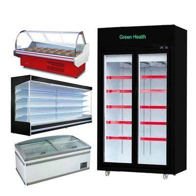 Manufacture Wholesale Supermarket Deluxe Split Vertical Refrigerating Display Cabinet