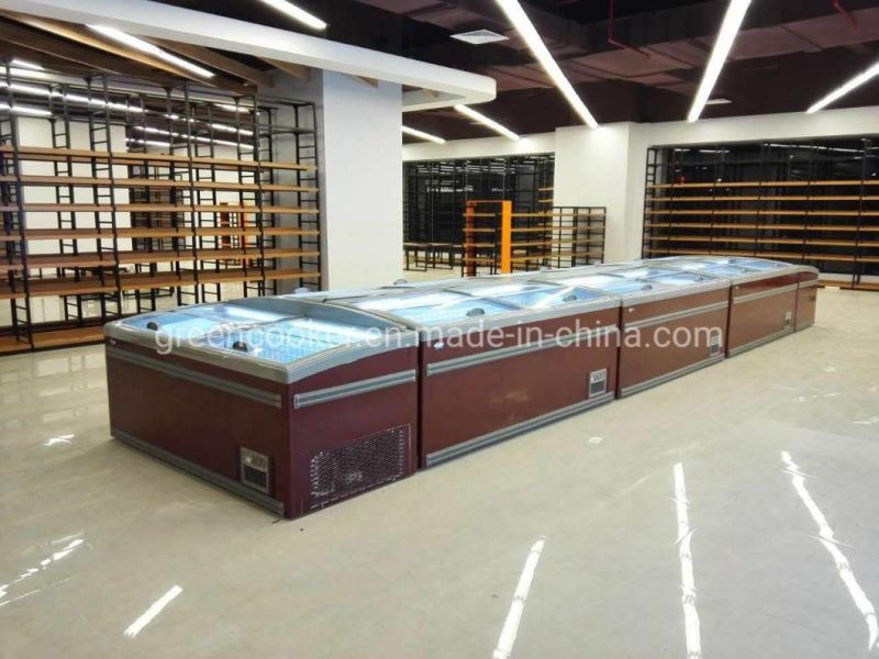 Food Display Cabinet, Commercial Horizontal Display Cabinet, Order Cabinet, Food Freezer, Glass Door Cold Storage Cabinet