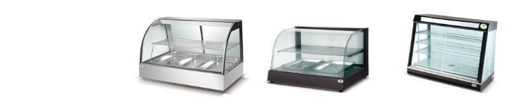 Curved Glass Warming Showcase 3-Pan (HW-838-3)