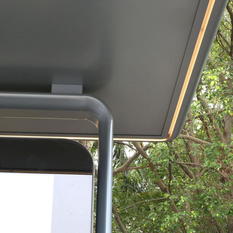 Metal Bus Shelter for Public Facilities (HS-BS-F026)