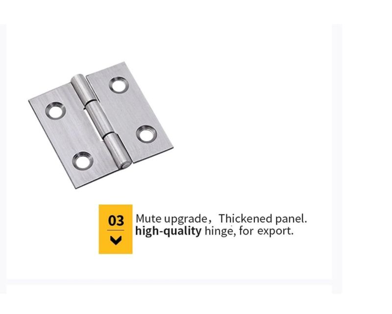 Stainless Steel Furnitures Accessory Rivet Head Mini Hinge for Wooden Box