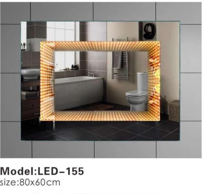 3D Tunnel LED Wall Bathroom Furniture Vanity Smart Glass Mirror