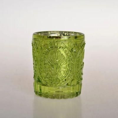 Hot Wholesale Colored Candle Jar Custom Color Glass Candle Holders with Lid for Candle Making