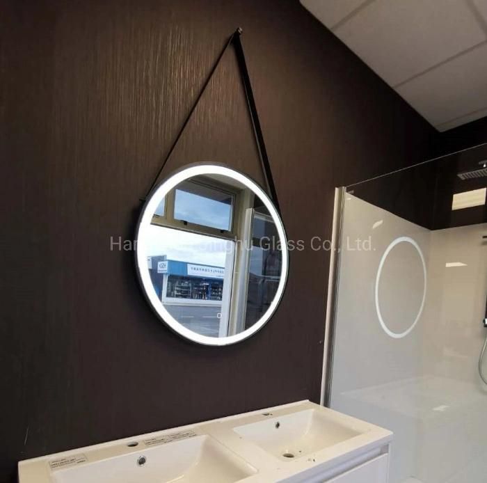 Black Golden Color Frame Round Rectangle Vanity Make-up Mirror for Bathroom