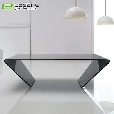 Modern Grey Glass Coffee Table Exported to Europe Country