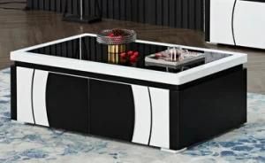 MDF Living Room Center Side End Tea Coffee Table Tempered Glass Modern Home Furniture