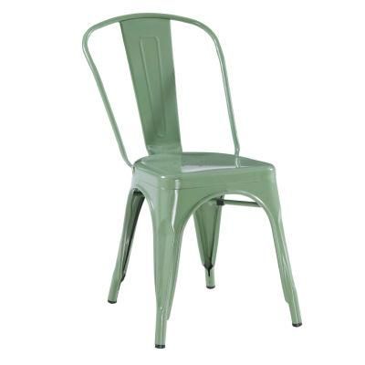 Classic Design Hotel Restaurant Outdoor Furniture Colorful Metal Chair for Cafe Bar