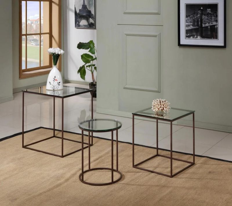 2019 New Morden Furniture Fashion Coffee Table Round Tea Trolley Approved by SGS