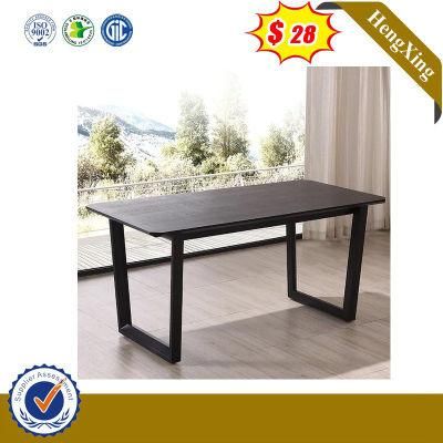 3 Colors Living Furniture Wooden Dining Table with Metal Leg