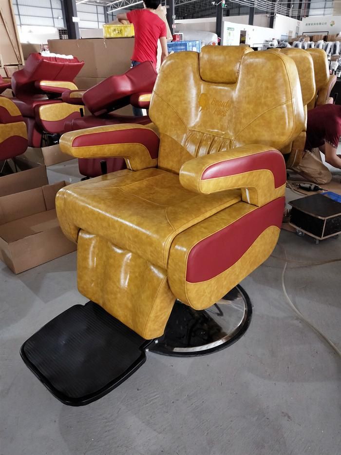 Hl-9235 Salon Barber Chair Hl-9235 for Man or Woman with Stainless Steel Armrest and Aluminum Pedal