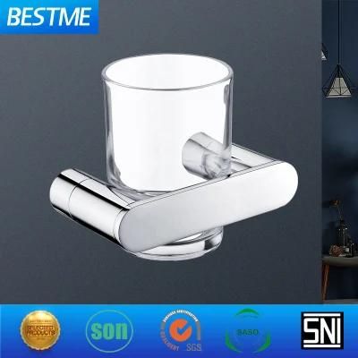 Bathroom Accessories Ss Glass Bathroom Fitting Hardware Glass Stainless Steel 304 Toilet Brush Holder (Bg-C68006)