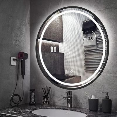 Best Seller Framed Lighted Round Mirror IP44 Wall Mounted LED Bathroom Mirror