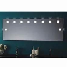 Frameless Ambient Bathroom Shaving Mirror, Illuminated Wall Mirror