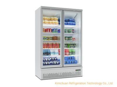 Upright Chiller Display Refrigeration Equipment Super Market Showcase Deep Freezer Cabinet