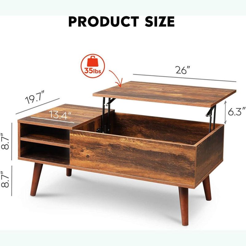 Double Storage Space Start Lift Adjustment Computer Desk