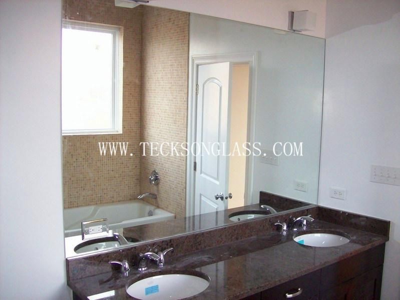 Bath Mirror with Hangers with High Quality for Building Glass