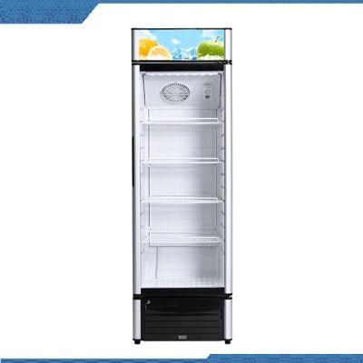 Vertical Showcase Glass Door Cooler Display Showcase for a Cold Drink in Retail Supermarket