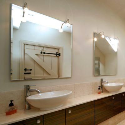 4mm Bevel Edge Frameless Decorative Bathroom Mirror with Hanger