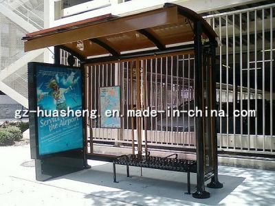 High Quality Bus Shelter for Public (HS-BS-D036)
