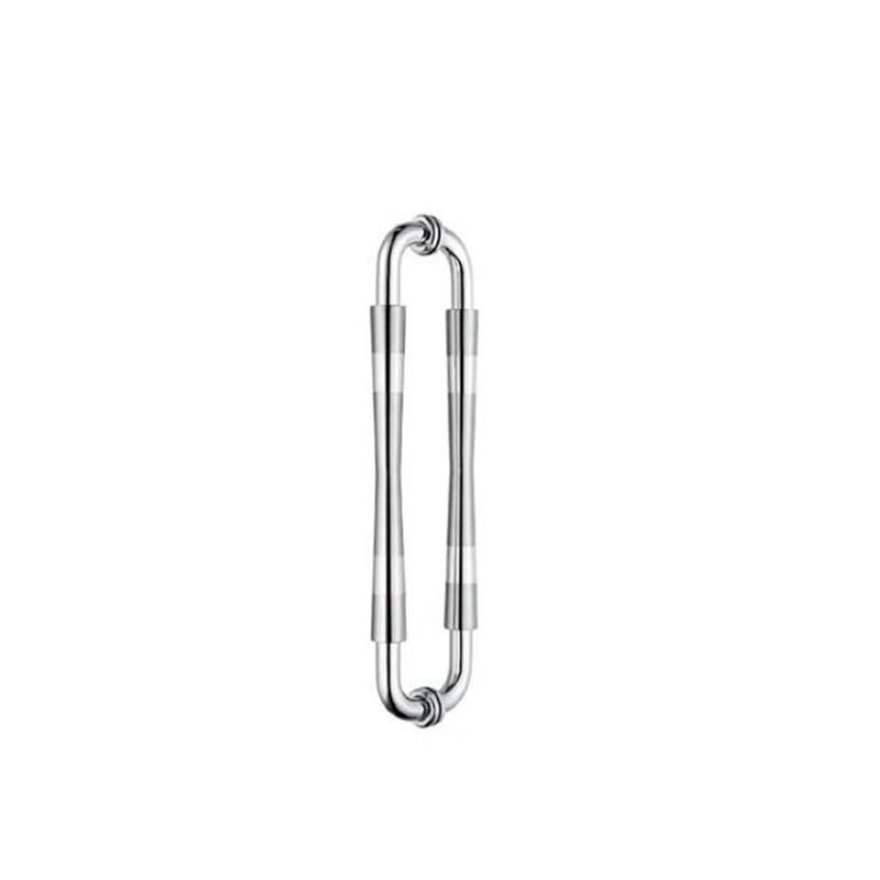 Polished 304 Stainless Steel Double Side Fixing Glass Door Pull Handle