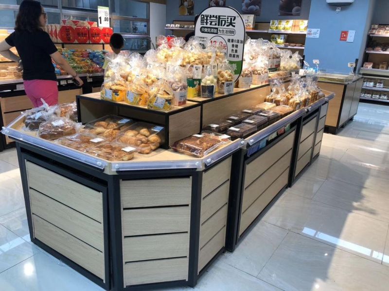 Hot Sell Glass Bakery Display Counters Cabinets for Bread Shop Wisda Display