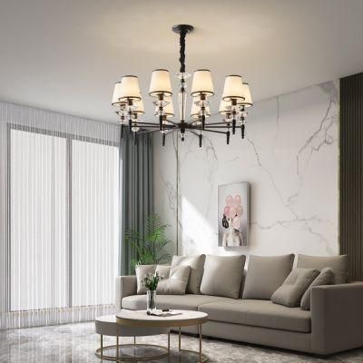 Modern Style for Home Lighting Furniture Decorate Interior Lights Effect in Living Room/Bedroom Designer Factory Supply Black Glass Chandelier