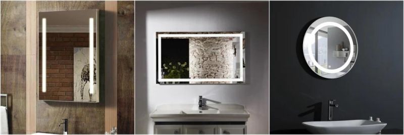 5mm Wall Mounted High Quality Fogless Touch Sensor LED Bathroom Mirror