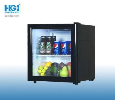 Hotel Mini Fridge Soft Drink Display Refrigerator Glass Display Showcase