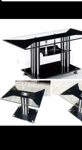 652 Glass Center Table and Side Stool