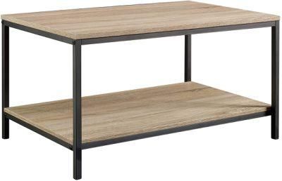 Modern Simple Wood Metal Framecoffee Table for Living Room