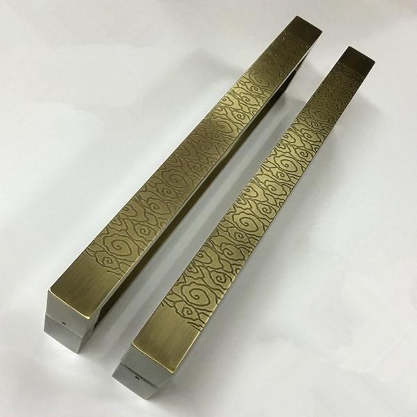 Designed Metal Pull Handle Glass Door Handle Gold Brushed Stainless Steel Handle