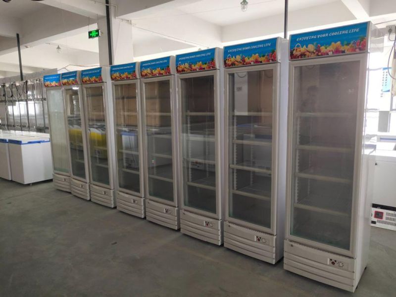 Glass-Fronted Billboard 12V/24V DC 9.5 Cu. FT Cooling Drinks Solar Display Showcase