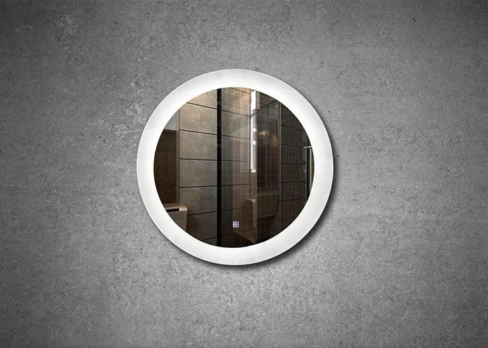 Woman Round Wall Mounted Makeup Mirrors LED Bathroom Mirror